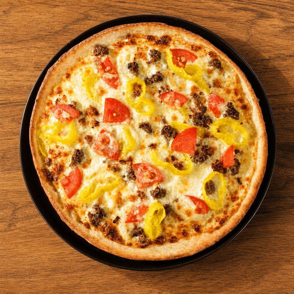 Cheeseburger Pizza.